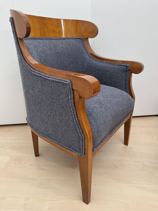 Biedermeier Bergere Chairs Cherry - Full Side - Styylish