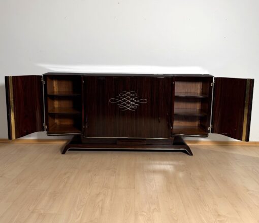 Art Deco Sideboard Macassar Ebony - Open - Styylish