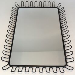 Black Lacquered Metal Mirror - Full - Styylish