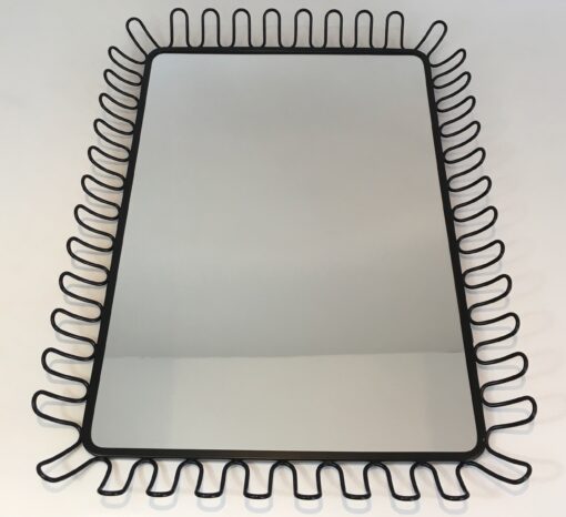 Black Lacquered Metal Mirror - Full - Styylish