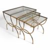 Neoclassical Brass Nesting Tables - Styylish