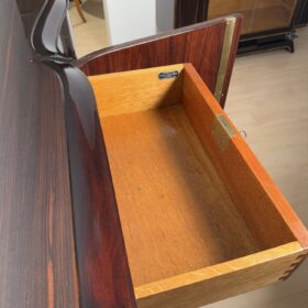 Art Deco Sideboard, Macassar Ebony and Brass, Paris circa 1930