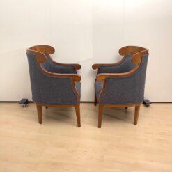 Biedermeier Bergere Chairs Cherry - Side Profiles - Styylish