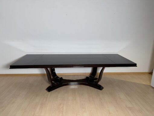 Art Deco Dining Table Chairs - Table Extended with Plates - Styylish