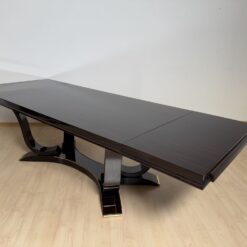 Art Deco Dining Table Chairs - Table Extended with Plates Side - Styylish