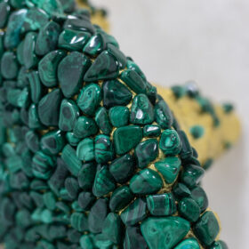 Malachite Console Decorated with Stalactites, Contemporary Work