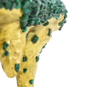 Malachite Console Decorated with Stalactites, Contemporary Work