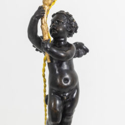 Bronze Putti Lamp - Marble Base - Full Figure - Styylish