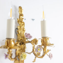 Rococo Bronze Sconces - Side Gilded Decorations with Candles - Styylish