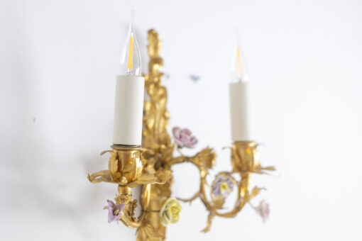 Rococo Bronze Sconces - Side Gilded Decorations - Styylish