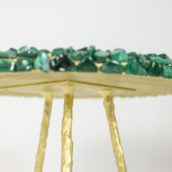 Malachite Steel Pedestal Table - Base Profile - Styylish