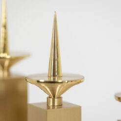 Gilded Brass Candlesticks - Points - Styylish