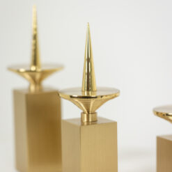 Gilded Brass Candlesticks - Full - Styylish