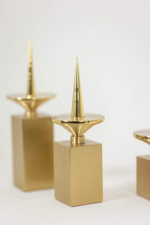 Gilded Brass Candlesticks - Full - Styylish