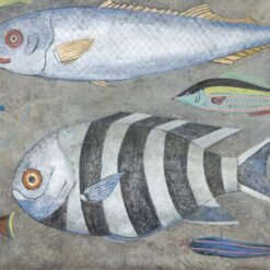 Painting Depicting Fish - Striped Fish - Styylish