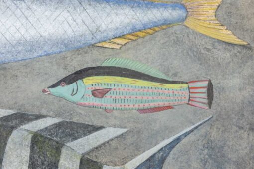 Painting Depicting Fish - Color Details - Styylish