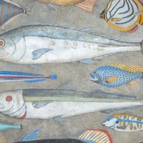 Fish Painting on Canvas, Contemporary Work