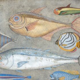 Fish Painting on Canvas, Contemporary Work