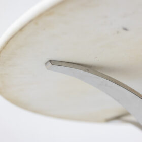 Table in White Marble and Chrome and Gold Metal, 1970s