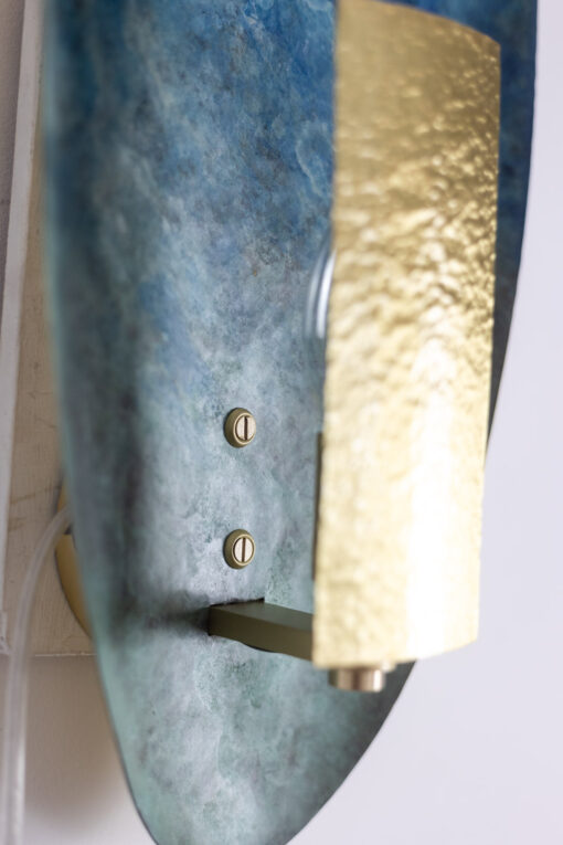 Patinated Brass Wall Lights - Side Profile - Styylish