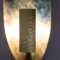 Patinated Brass Wall Lights - Lampshade Detail - Styylish