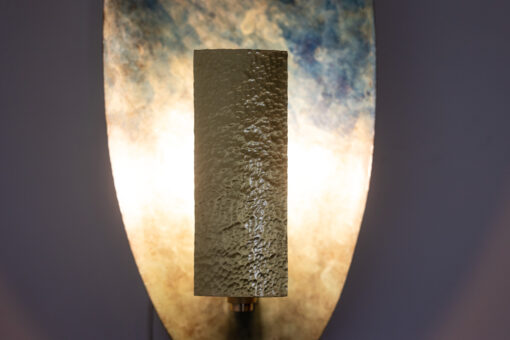 Patinated Brass Wall Lights - Lampshade Detail - Styylish