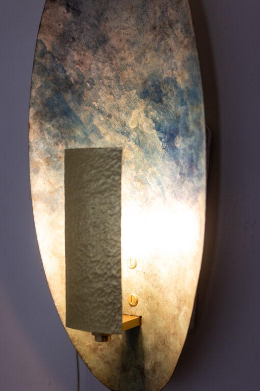 Patinated Brass Wall Lights - Lampshade Side - Styylish