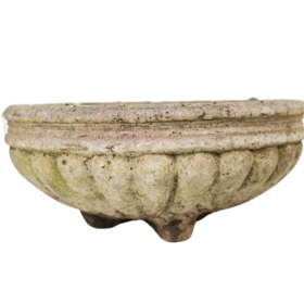 Set of 4 Reconstituted Stone Planters, Circa 1970