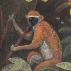 Animals Forest Background Painting - Monkey - Styylish