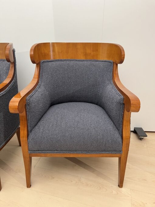 Biedermeier Bergere Chairs Cherry - Upholstery - Styylish