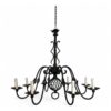 Large Wrought Iron Chandelier - Styylish