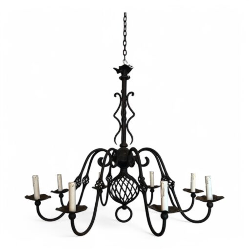 Large Wrought Iron Chandelier - Styylish