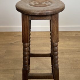 Charles Dudouyt Bar Stools, Set of Six, 1950