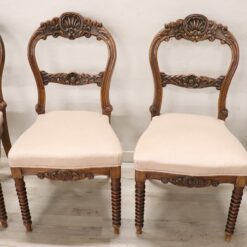 Louis Philippe Walnut Chairs - Full Profile - Styylish