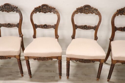 Louis Philippe Walnut Chairs - Full Profile - Styylish