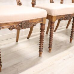 Louis Philippe Walnut Chairs - Bottom View - Styylish