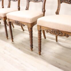 Louis Philippe Walnut Chairs - Bottom Profile - Styylish