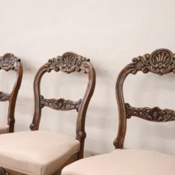 Louis Philippe Walnut Chairs - Top Profile - Styylish