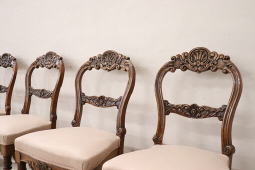 Louis Philippe Walnut Chairs - Top Profile - Styylish