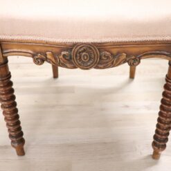 Louis Philippe Walnut Chairs - Bottom Carving Details - Styylish