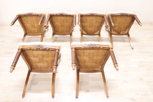 Louis Philippe Walnut Chairs - Underneath Chairs - Styylish