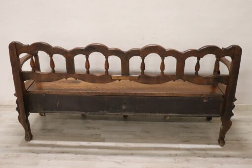 Antique Louis XV Bench - Back Detail - Styylish