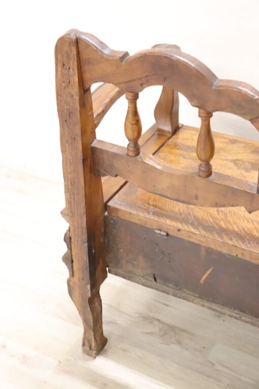 Antique Louis XV Bench - Back Corner Detail - Styylish