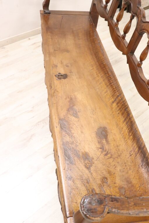 Antique Louis XV Bench - Seat Detail - Styylish