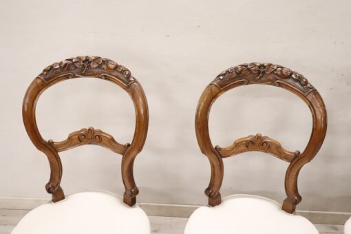 Louis Philippe Four Chairs - Backrest - Styylish