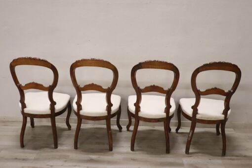 Louis Philippe Four Chairs - Back Profile - Styylish