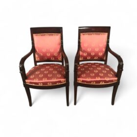 Pair of Antique Empire Armchairs, France 1810