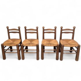 Charles Dudouyt Chairs, Set of Four, 1950