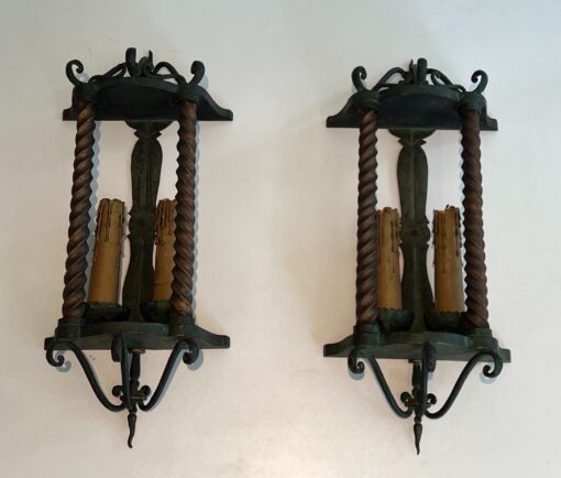 Wrought Iron Wall Lanterns - Full - Styylish