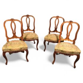 Set of Four Baroque Chairs, 19th century